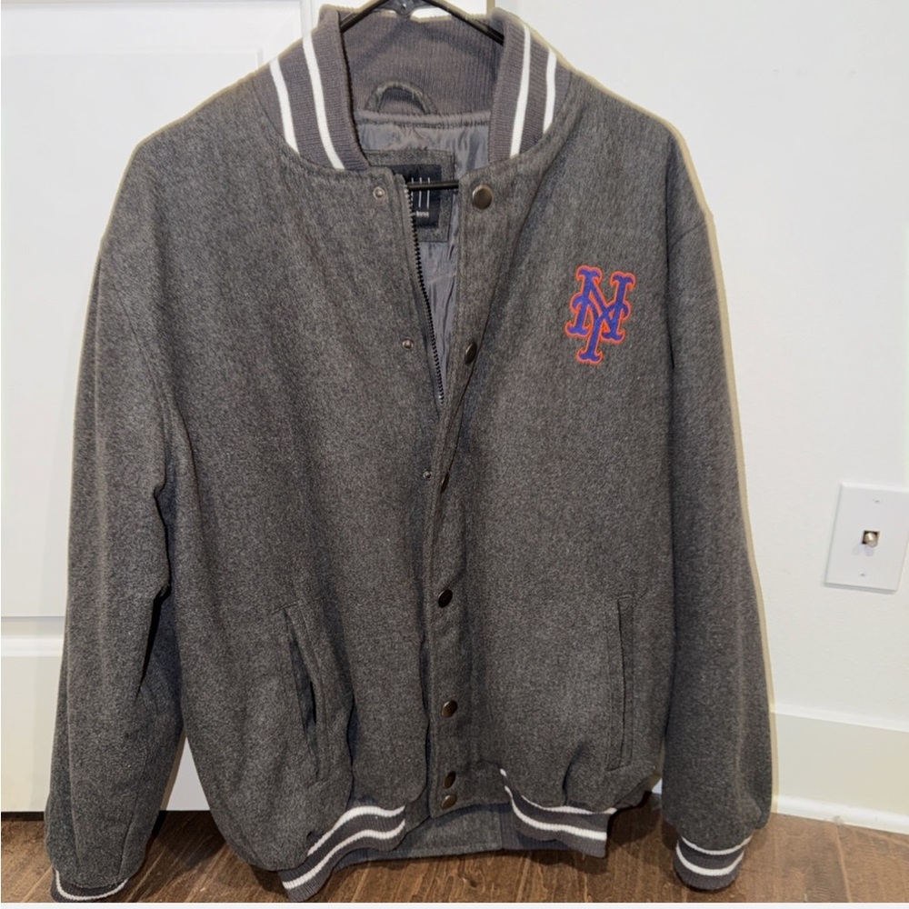 New York Mets Varsity Jacket GIII Sports by Carl Banks Size Medium MLB NYM